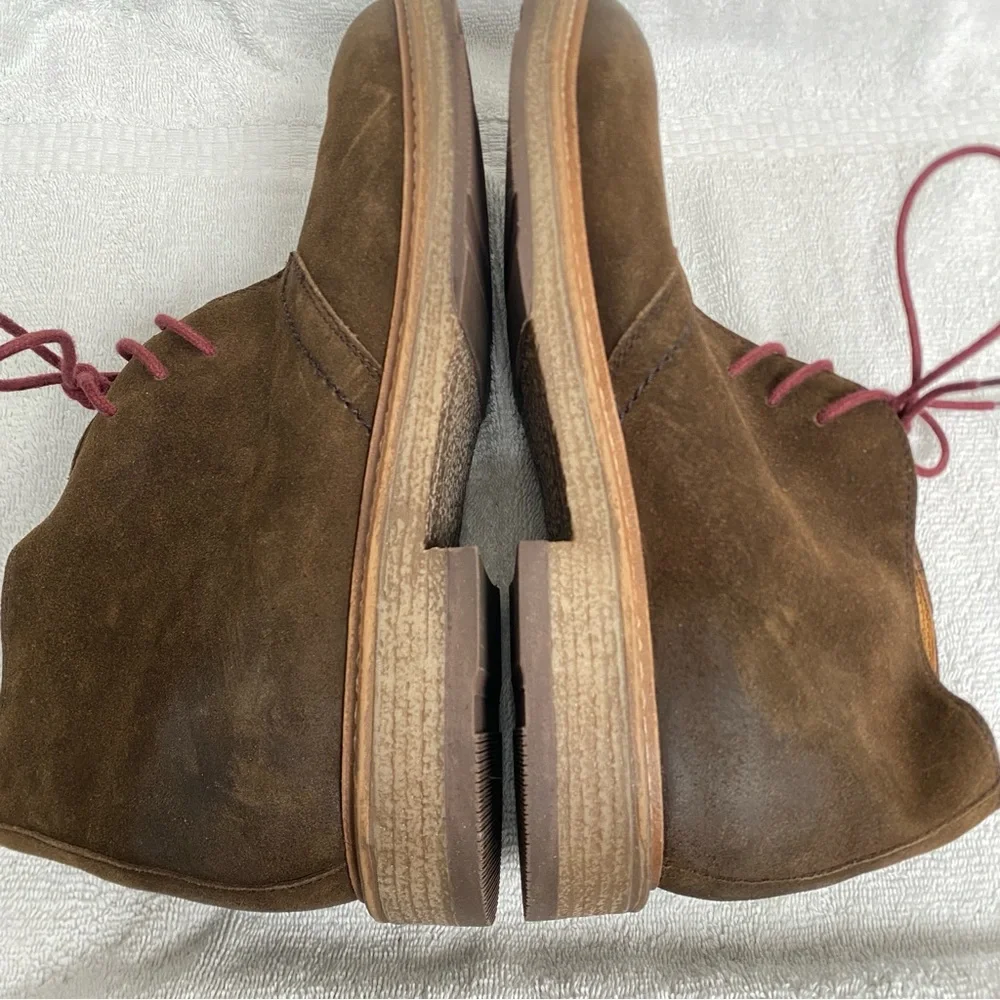 NWOT New 1901 Men Brown Leather Lace Up Chukka Boot Size 10.5 Western Streetwear